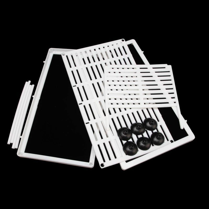 Senzeal Aquarium Fish Breeder Box Fish Fry Hatchery Incubator Net Nylon Isolation Mesh with 3pcs Pipette (Large) - Image 3